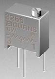 100 Ohm 3266W-1-101-Bourns (Potentiometer Trimmer Ausfuhrungs-, Einstellung oben; 6,71x7,24x4,88mm)