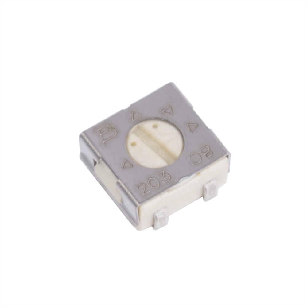 3314J-1-203-Bourns (20 kOhm ±20%, 0.25W, SMD: 4.5x4.5x2.55mm) (подстроечный резистор)