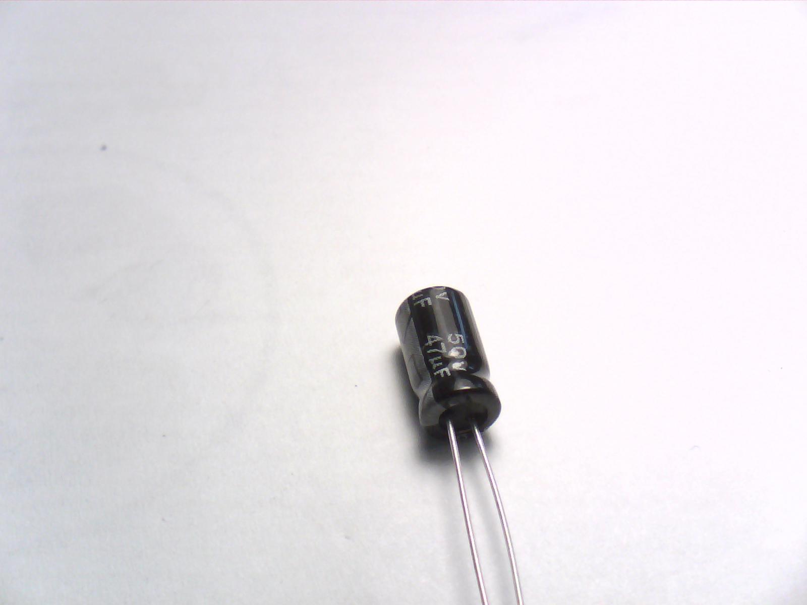 47uF 50V KRJ 8x7mm (KRJ-050V470MF070-Koshin) (Elektrolytkondensator) 47uF 50V KRJ 8x7mm (KRJ-050V470MF070-Koshin) (Elektrolytkondensator)