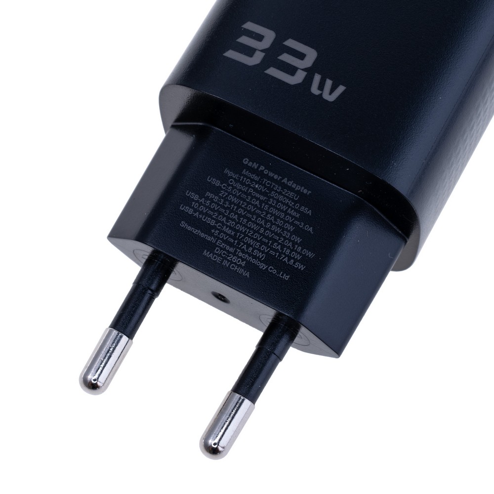 Зарядний пристрій 33W, TCT33A-XR01 Black Зарядний пристрій 33W, TCT33A-XR01 Black