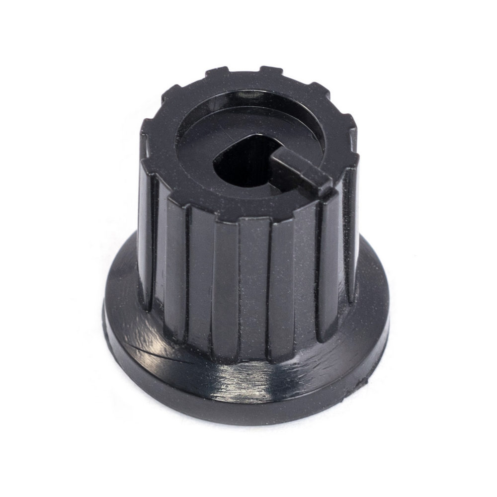 Griff fur Potentiometer D=12mm (Innen-.d=4mm Nut, schwarz)