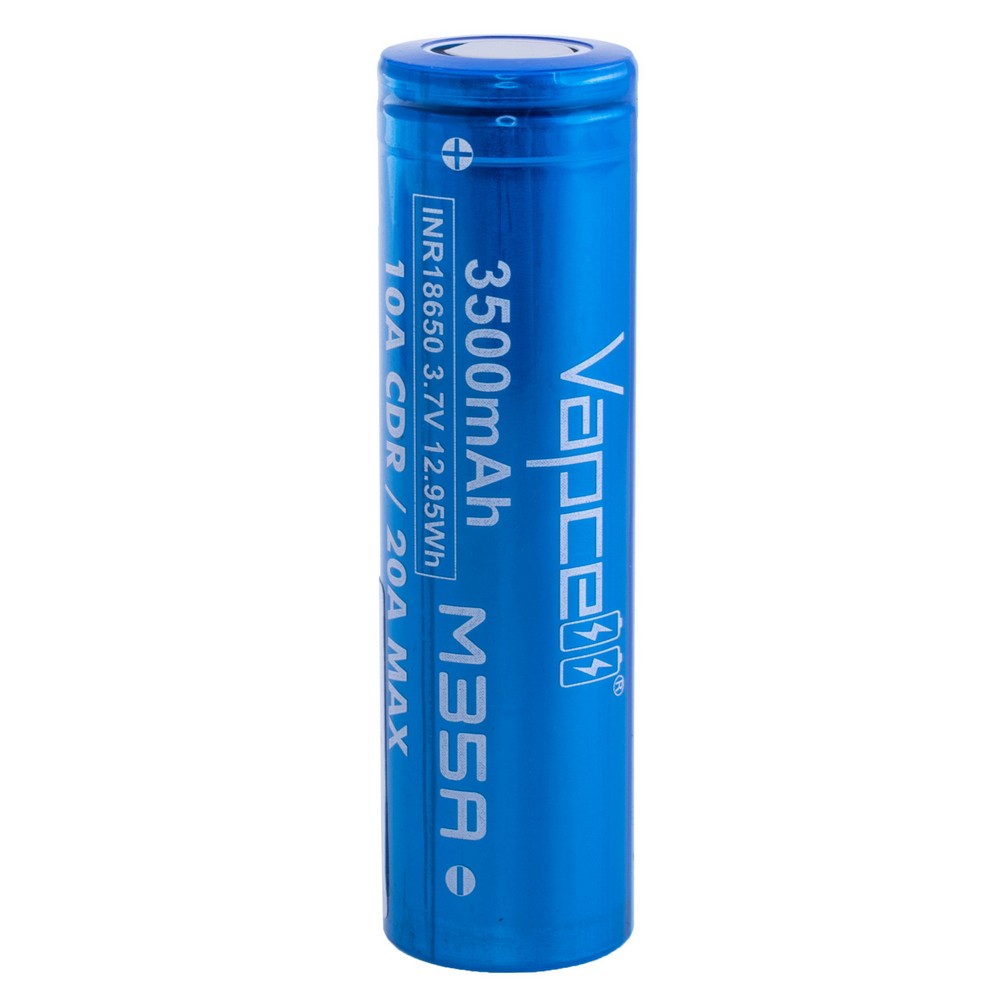Li-Ion 3500mAh, 3,7V, 18650 Vapcell літій-іонний аккумулятор, 18650 M35A 3500mah