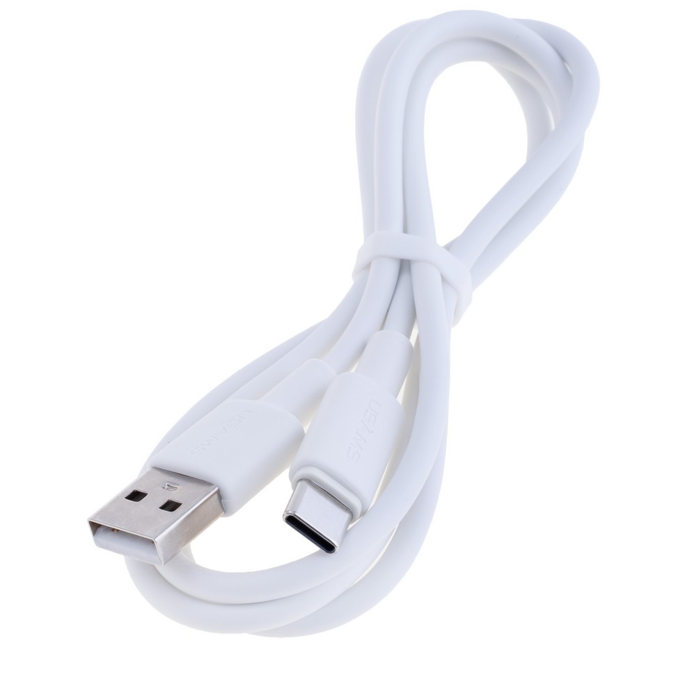 SJ761 U90 Type-C 3A  Charging & Data Cable (SJ761USB01 White – USAMS)
