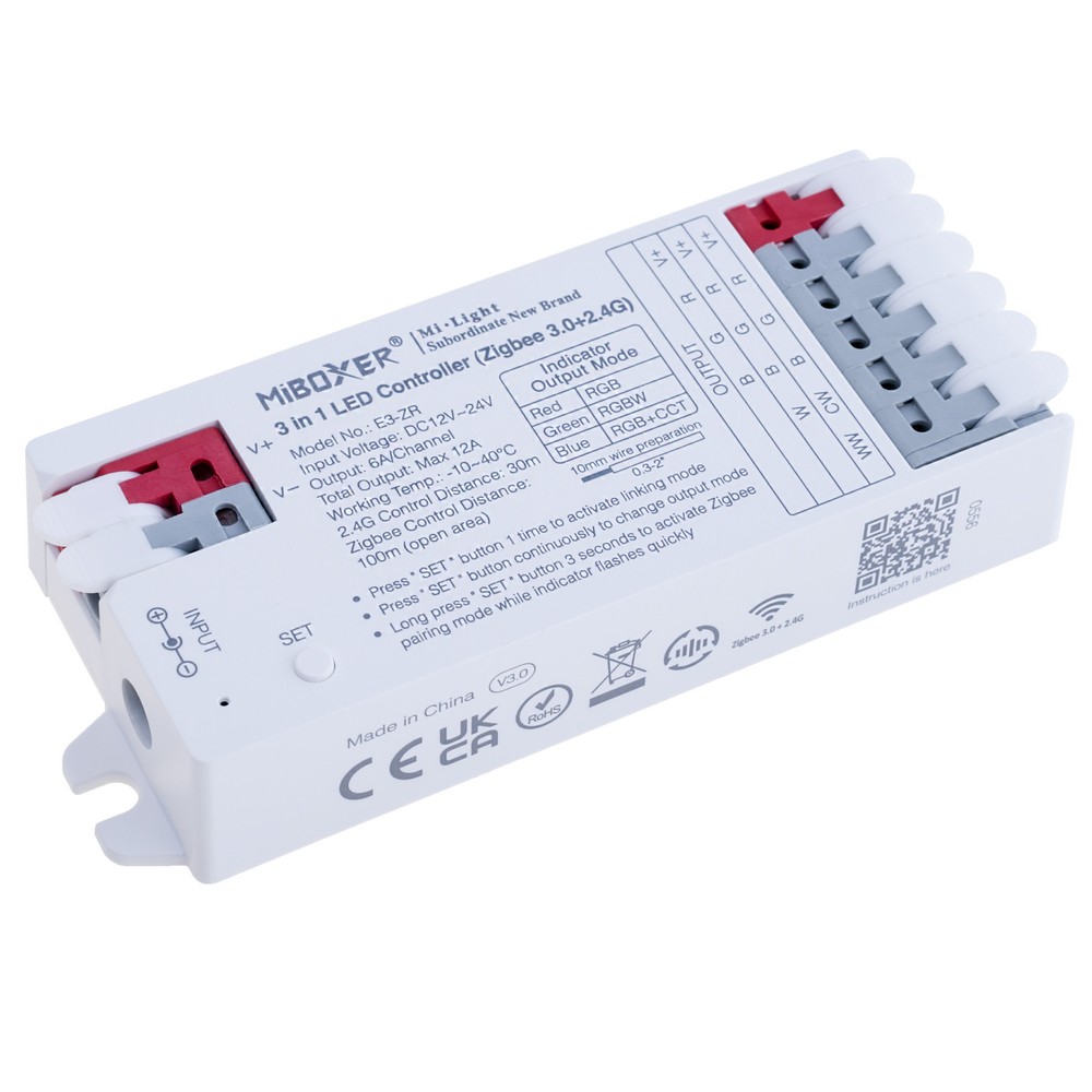 Контролер світлодіодних стрічок 3в1 Zigbee 3.0 +2.4G,  E3-ZR