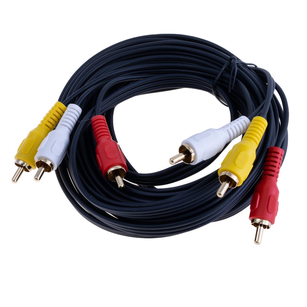 Кабель 3RCA <-> 3RCA 5 метрів.