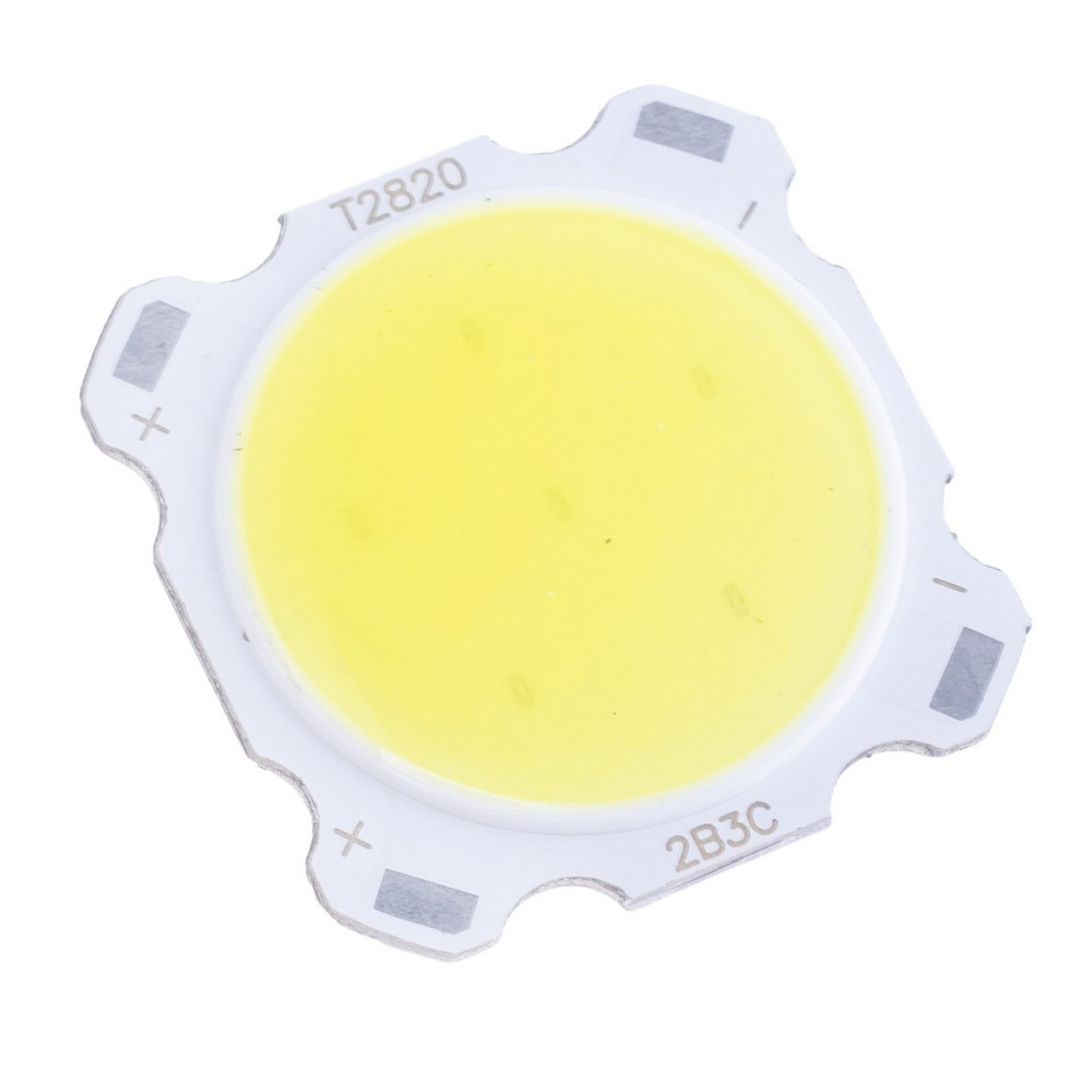 Світлодіод COB 1313 3W 6500K, 250mA(Max) @ DC 9-12V, 270-300LM, 24x22mm Світлодіод COB 1313 3W 6500K, 250mA(Max) @ DC 9-12V, 270-300LM, 24x22mm