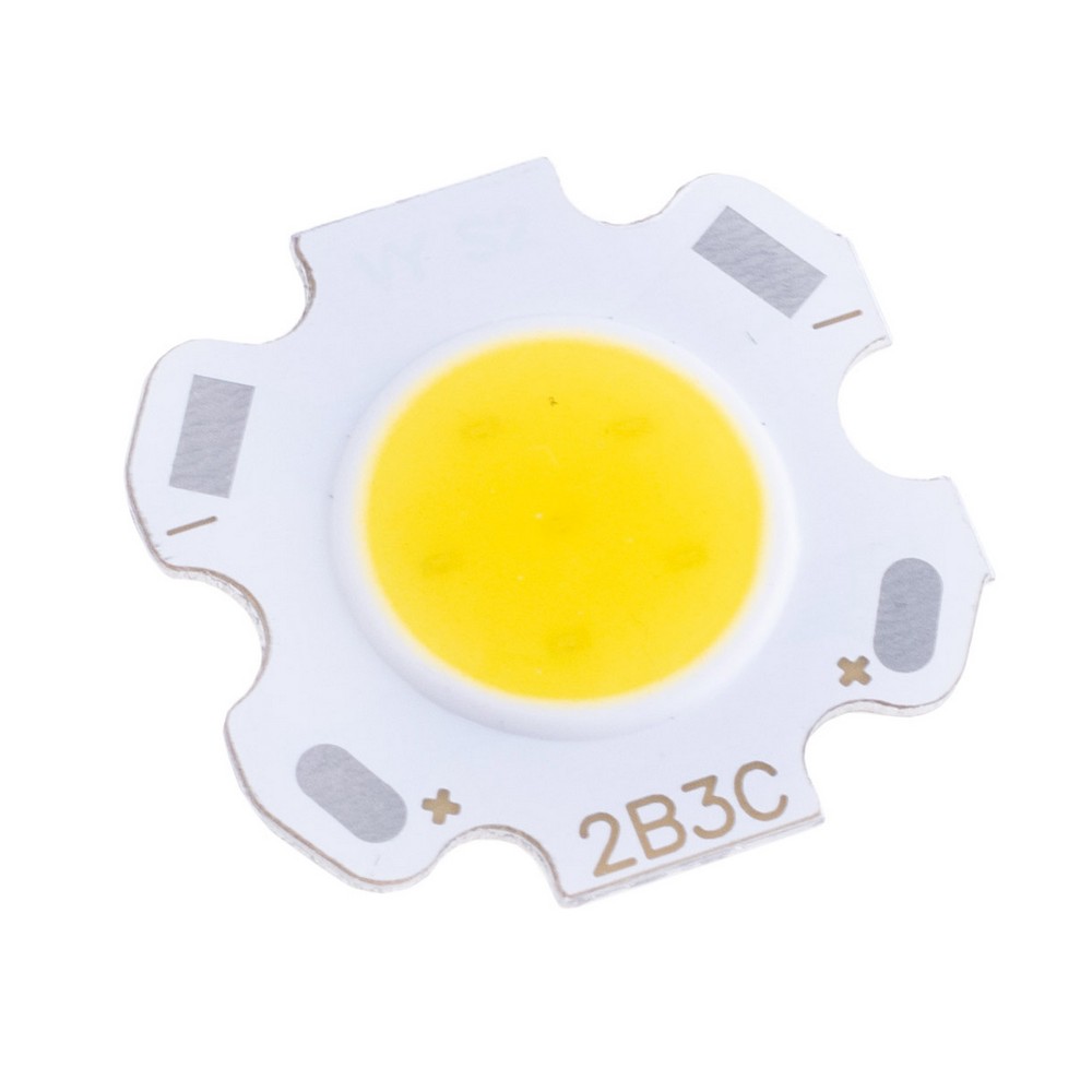 Світлодіод COB 1313 3W 4000K, 250mA(Max) @ DC 9-12V, 270-300LM, 20x20mm Світлодіод COB 1313 3W 4000K, 250mA(Max) @ DC 9-12V, 270-300LM, 20x20mm