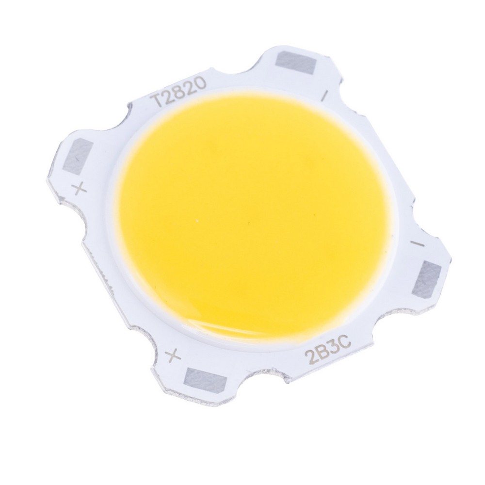 Світлодіод COB 1313 3W 3000K, 250mA(Max) @ DC 9-12V, 270-300LM, 24x22mm Світлодіод COB 1313 3W 3000K, 250mA(Max) @ DC 9-12V, 270-300LM, 24x22mm