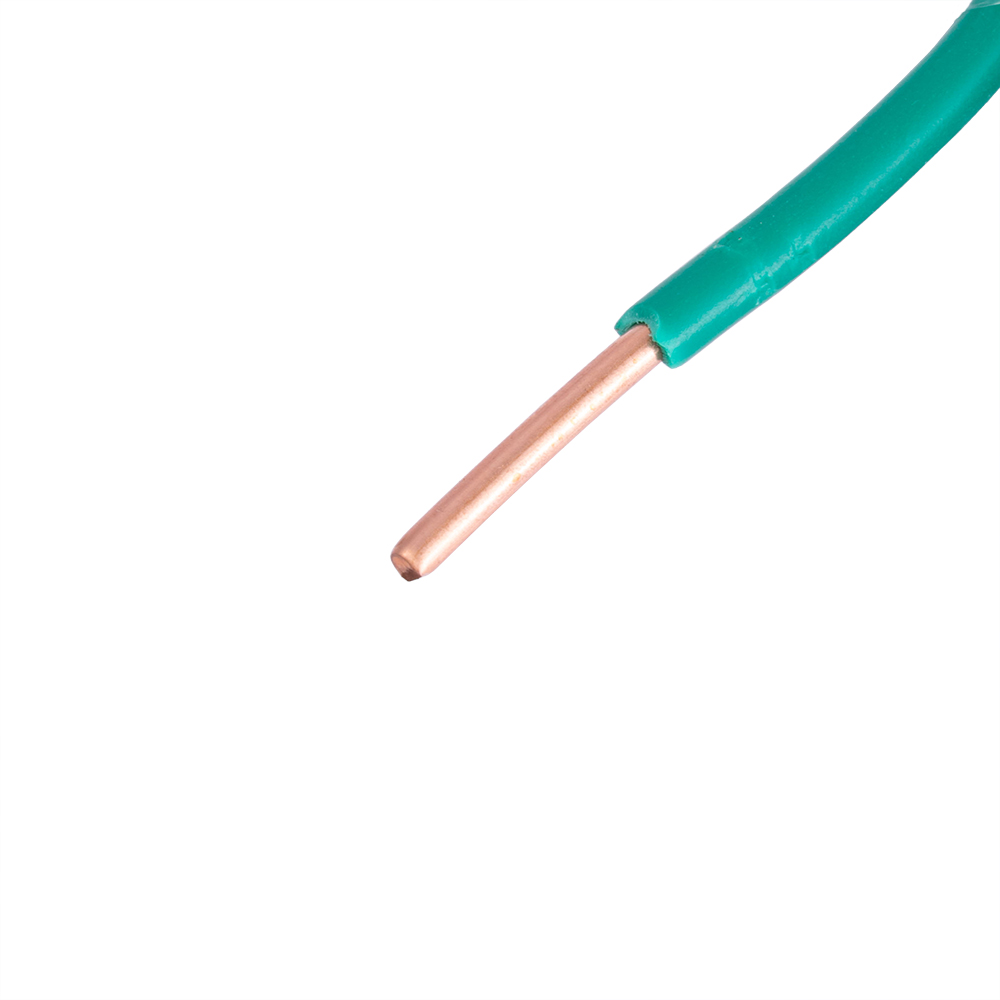 Провод монолитный 4.0mm2 (12AWG/D2.25мм, медь, PVC), зеленый