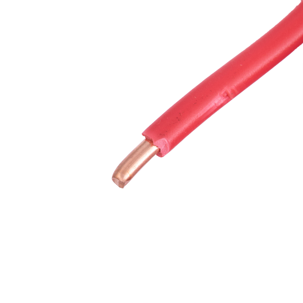 Провод монолитный 4.0mm2 (12AWG/D2.25мм, медь, PVC), красный