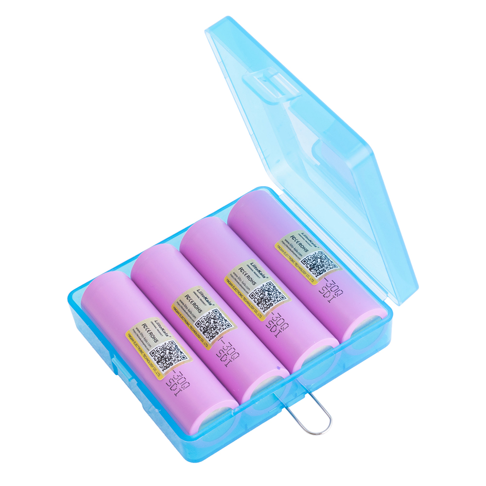 Plastik Box mit 4 Stk. Akkus Liitokala 30Q Flat Top 18650 3000mAh 3,7V Plastik Box mit 4 Stk. Akkus Liitokala 30Q Flat Top 18650 3000mAh 3,7V
