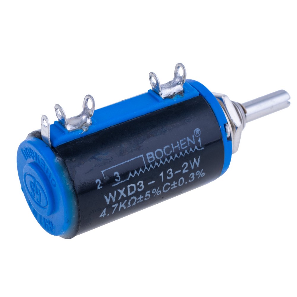 Багатооборотний потенціометр дротовий 4,7 kOhm, WXD3-13-2W-4.7K Ohm