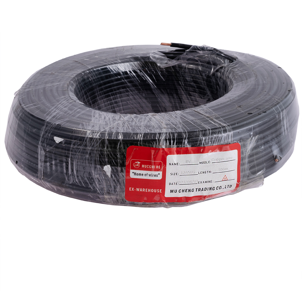 Провод монолитный 4.0mm2 (12AWG/D2.25мм, медь, PVC), черный