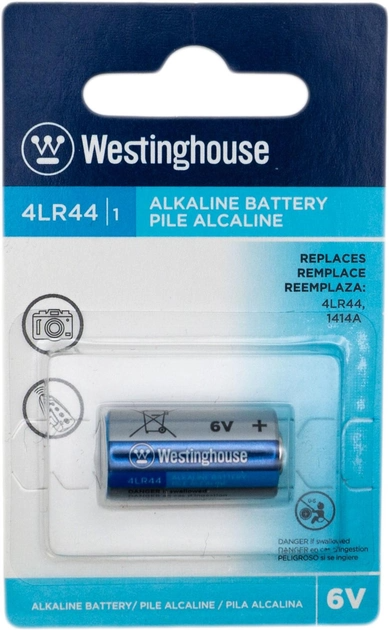 Батарейка 4LR44 лужна 6V Westinghouse