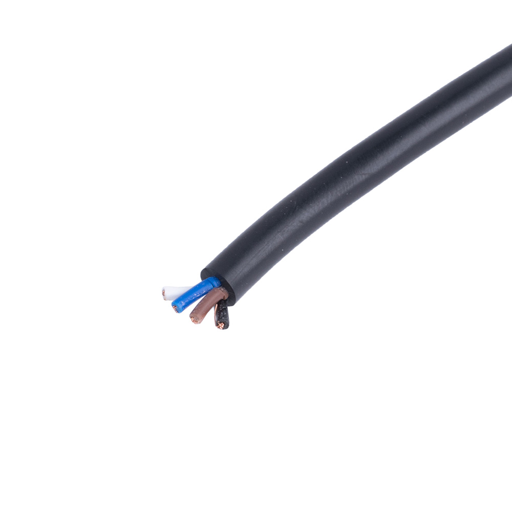 Провод питания круглый 4-жильный 24AWG (PVC, 16/0.14/AS) коричневый+синий+черный+белый