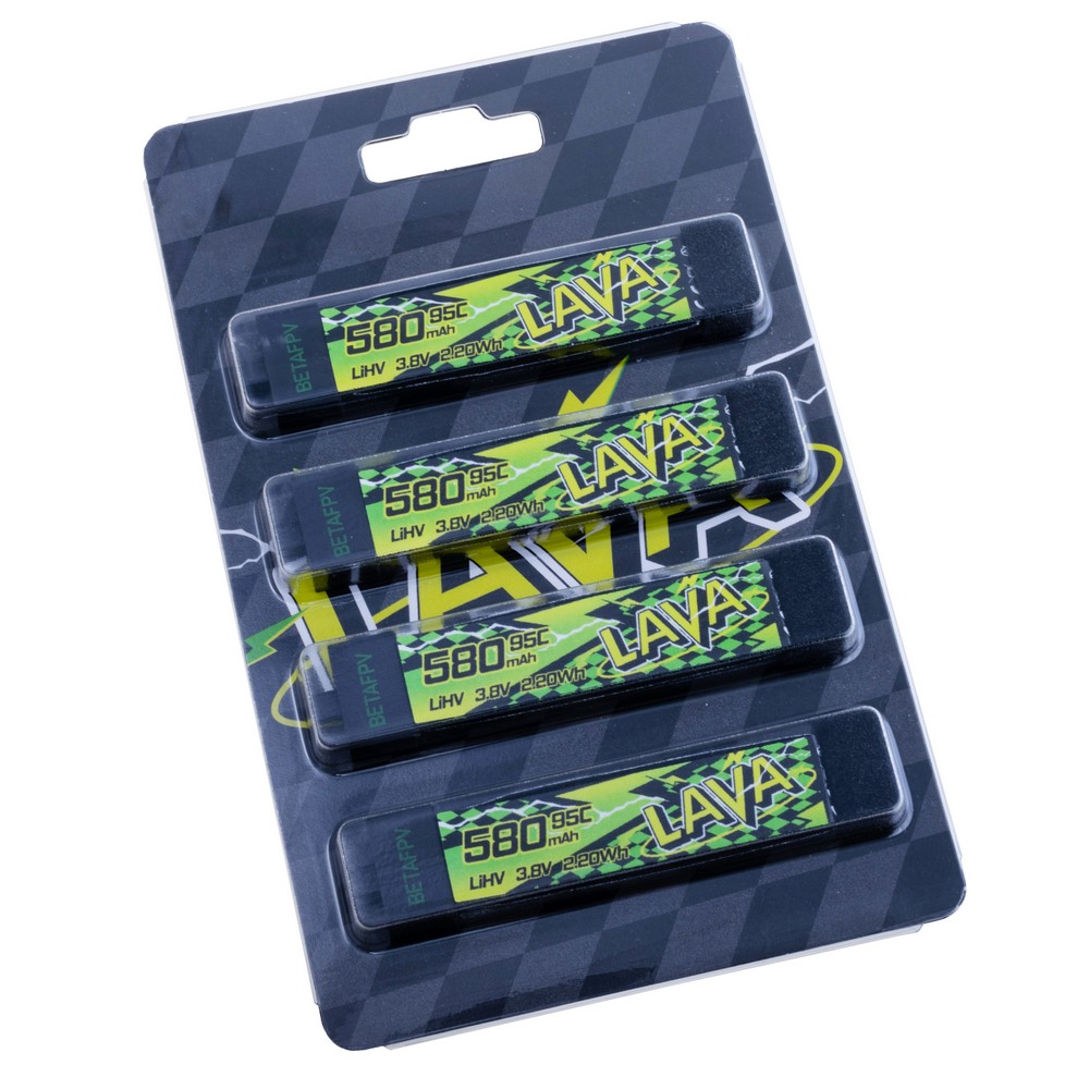 Akku 4 Stk. LAVA II 1S 580mAh für Meteor75 Pro Akku 4 Stk. LAVA II 1S 580mAh für Meteor75 Pro