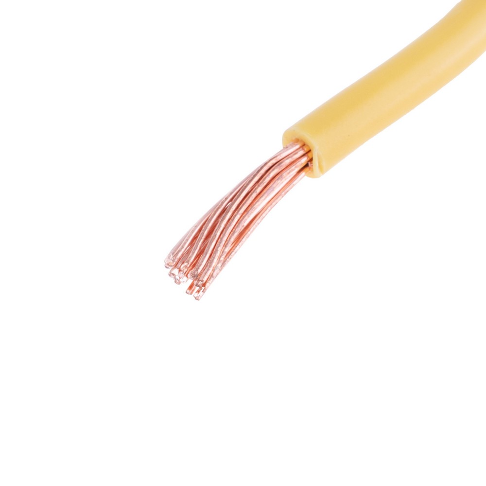 Провід багатожильний 4mm² (12AWG, 19xD0.52mm) жовтий Провід багатожильний 4mm² (12AWG, 19xD0.52mm) жовтий