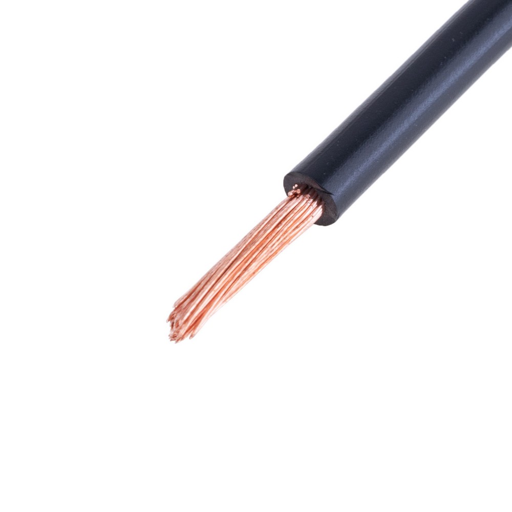 Провід багатожильний 4mm² (12AWG, 56xD0.29mm) чорний Провід багатожильний 4mm² (12AWG, 56xD0.29mm) чорний