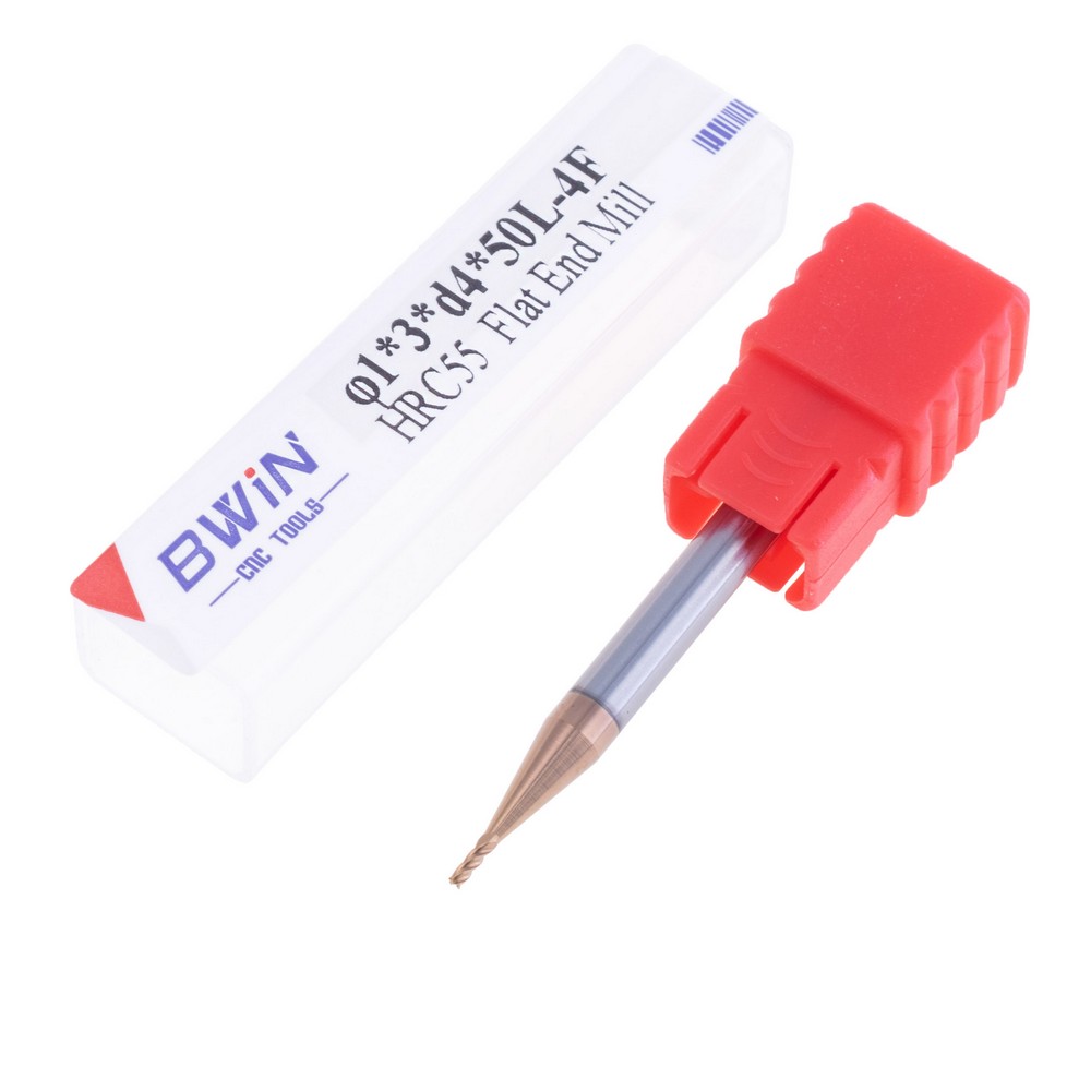 Фреза 4-пера φ1*3*d4*50L-4F HRC55