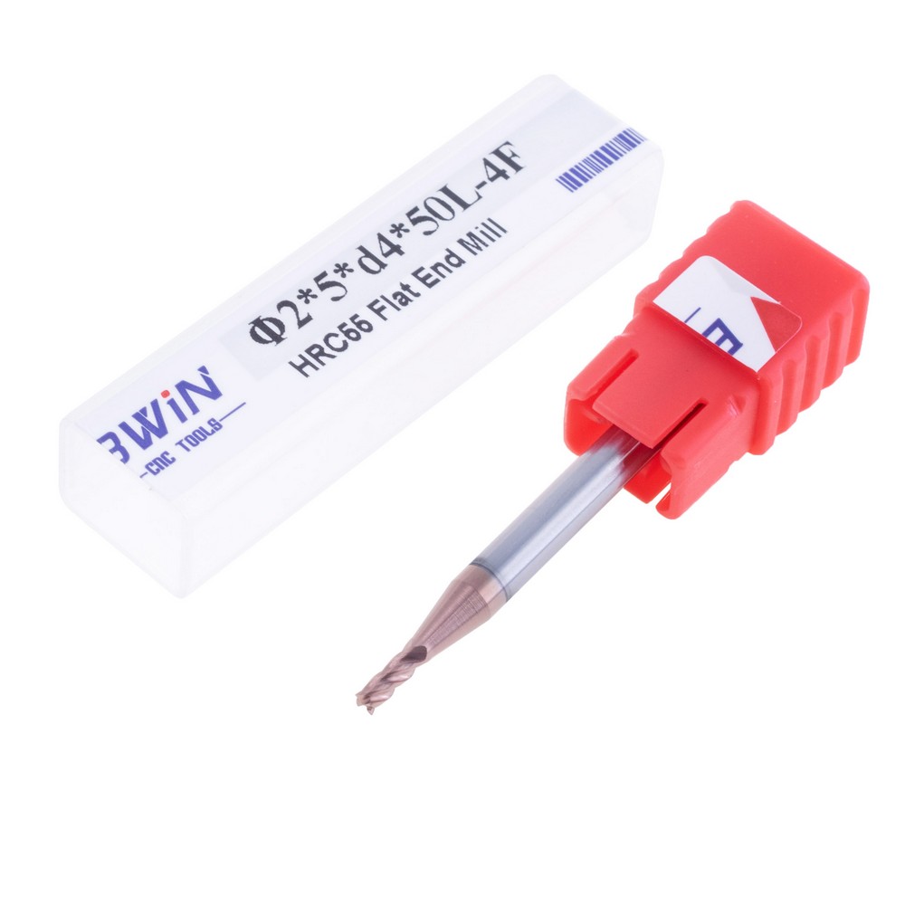 Фреза 4-пера φ2*5*d4*50L-4F  HRC55