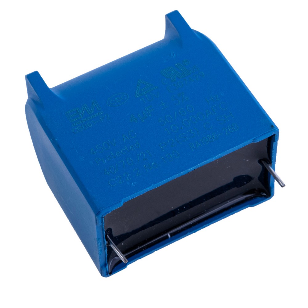 4uF 450VAC ±5% CBB61 36,5x18x30, конденсатор пусковий CBB61-405J450V