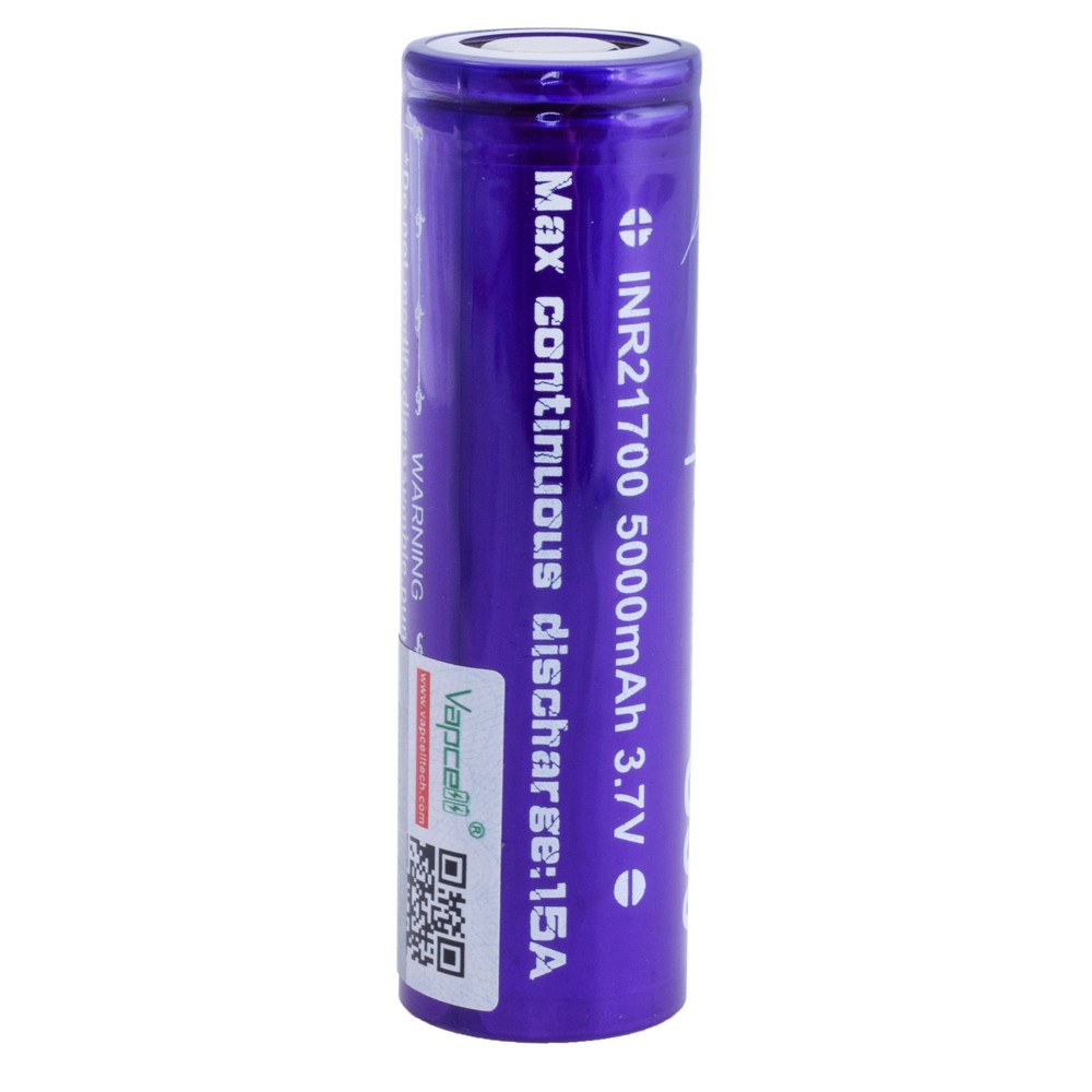 Li-Ion 5000mAh, 3,7V, 21700 Vapcell літій-іонний аккумулятор, S50 INR21700 5000mah 15A