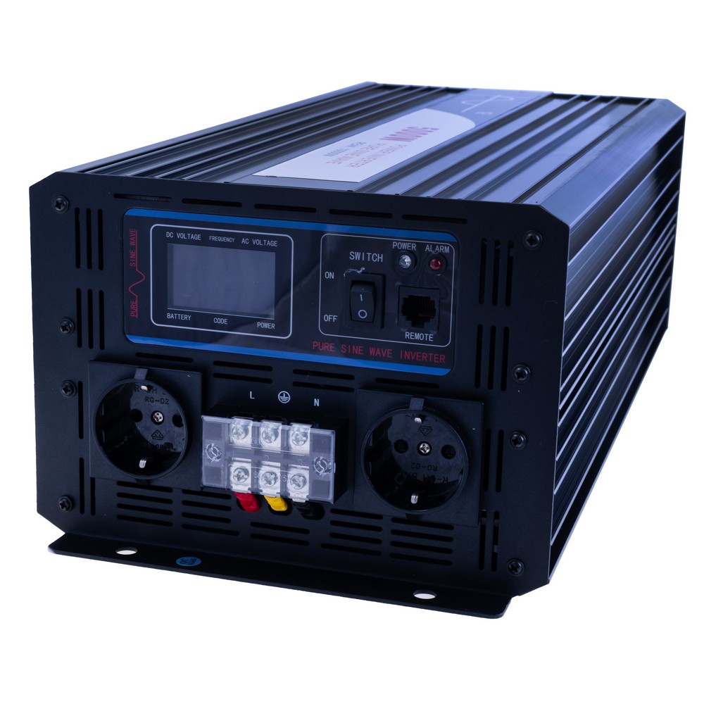 Інвертор 5000W 12V→230V чиста синусоїда, LCD (SP-12/220-5000L – Swipower)