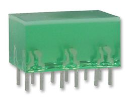 LED Block 10x16mm grün 568nm, 120° (L-885/6GDT Kingbright)