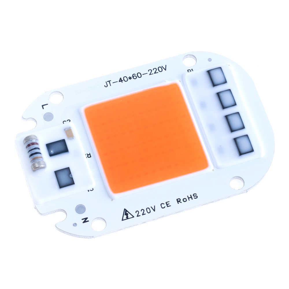 Світлодіод 50W 370-780nm для рослин, 220-277V (DOB4060 – YXO)