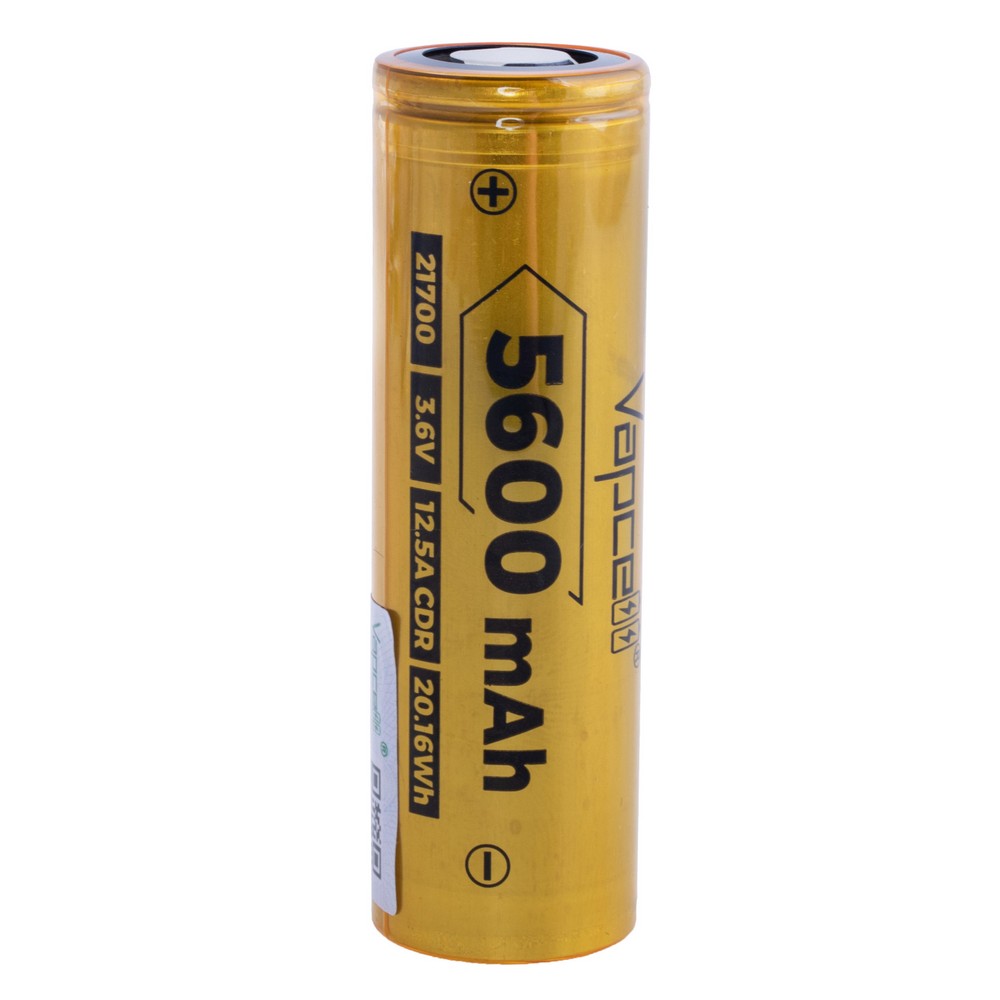 Li-Ion 5600mAh, 3,6V, 21700 Vapcell літій-іонний аккумулятор, F56 21700 5600mah 12.5A
