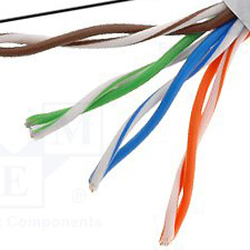 BQC-UTPD5.C Kabel U/UTP; 5e; 4x2x24AWG; eindrahtig; CCA; PVC; Grau