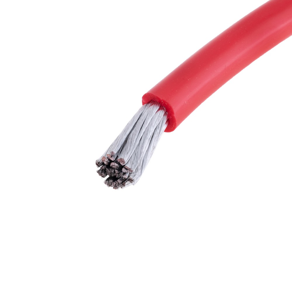Силіконовий провід 5AWG (20mm²-4000/0.08TS) червоний Силіконовий провід 5AWG (20mm²-4000/0.08TS) червоний