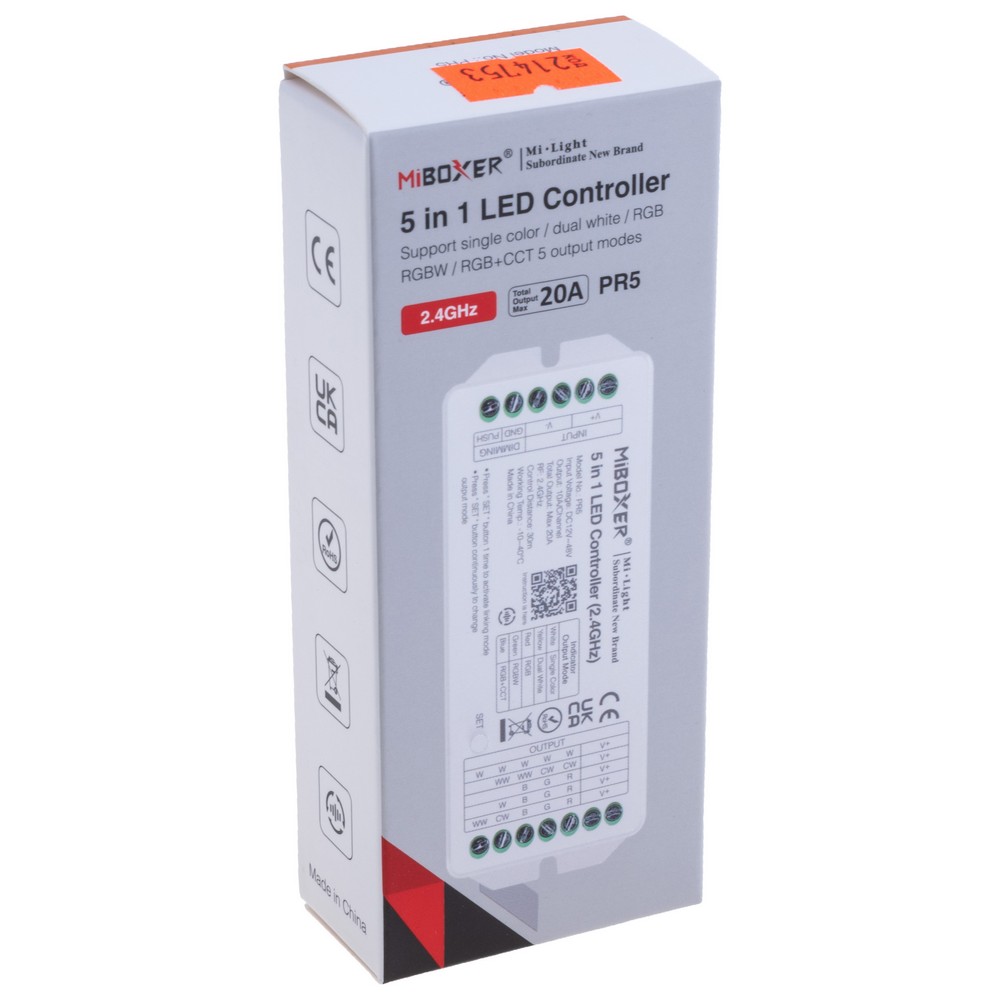 Контролер світлодіодних стрічок 5в1 2.4GHz, PR5 Контролер світлодіодних стрічок 5в1 2.4GHz, PR5