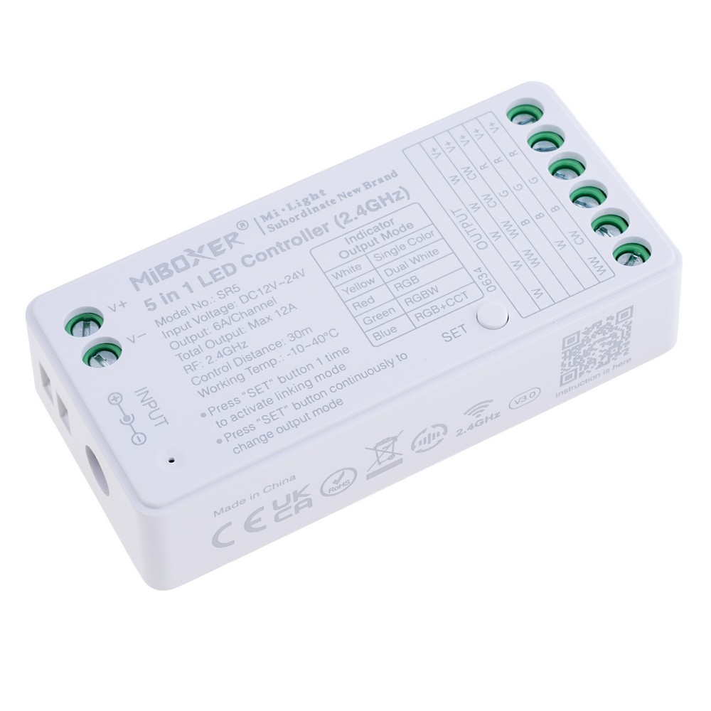 Контролер світлодіодних стрічок 5в1 2.4GHz, SR5
