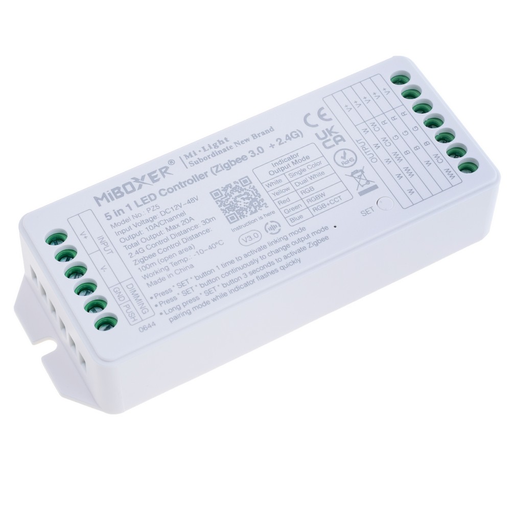 Контролер світлодіодних стрічок 5в1 Zigbee 3.0 + 2.4G, PZ5