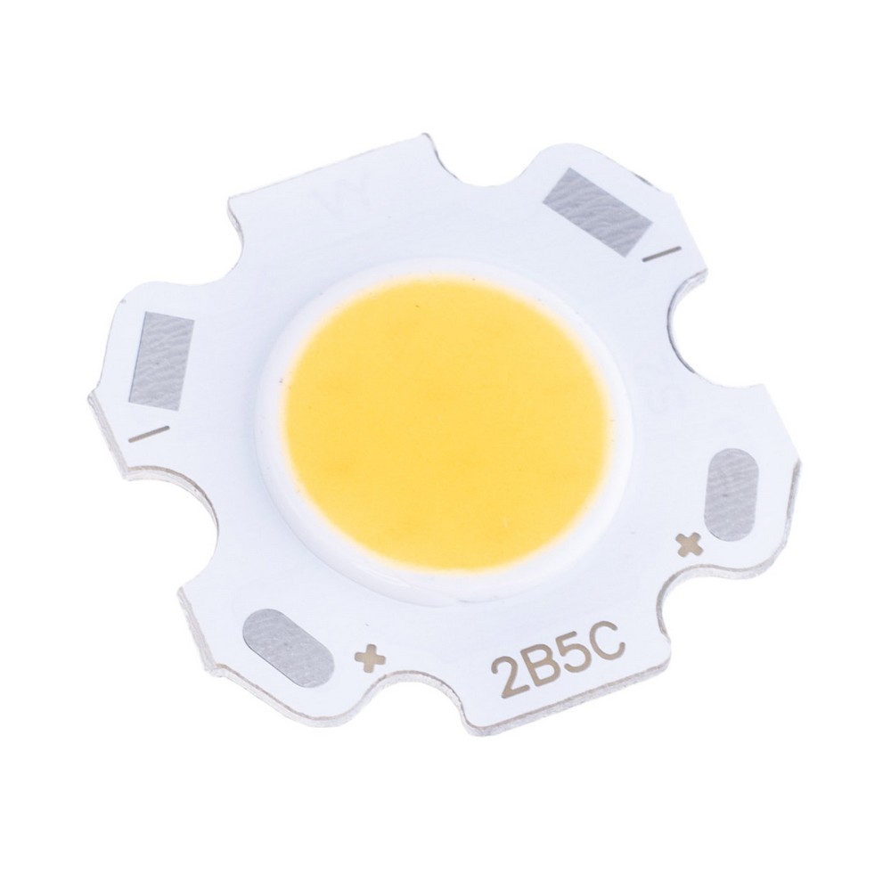 Світлодіод COB 1313 5W 3000K, 250mA(Max) @ DC 15-17V, 450-500LM, 20x20mm Світлодіод COB 1313 5W 3000K, 250mA(Max) @ DC 15-17V, 450-500LM, 20x20mm