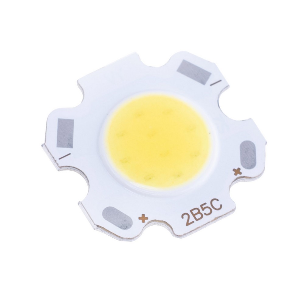 Світлодіод COB 1313 5W 6500K, 250mA(Max) @ DC 15-17V, 450-500LM, 20x20mm Світлодіод COB 1313 5W 6500K, 250mA(Max) @ DC 15-17V, 450-500LM, 20x20mm