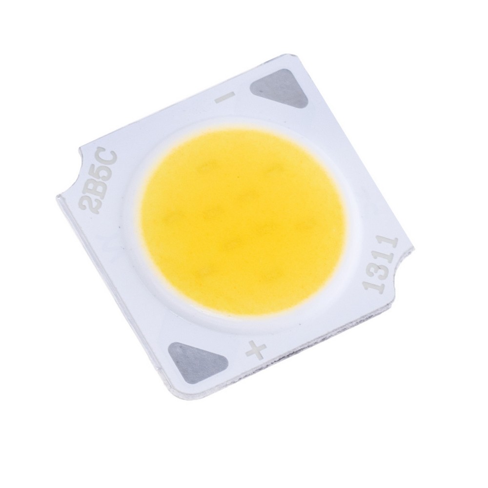 Світлодіод COB 1313 5W 4000K, 250mA(Max) @ DC 15-17V, 450-500LM, 13x13mm Світлодіод COB 1313 5W 4000K, 250mA(Max) @ DC 15-17V, 450-500LM, 13x13mm
