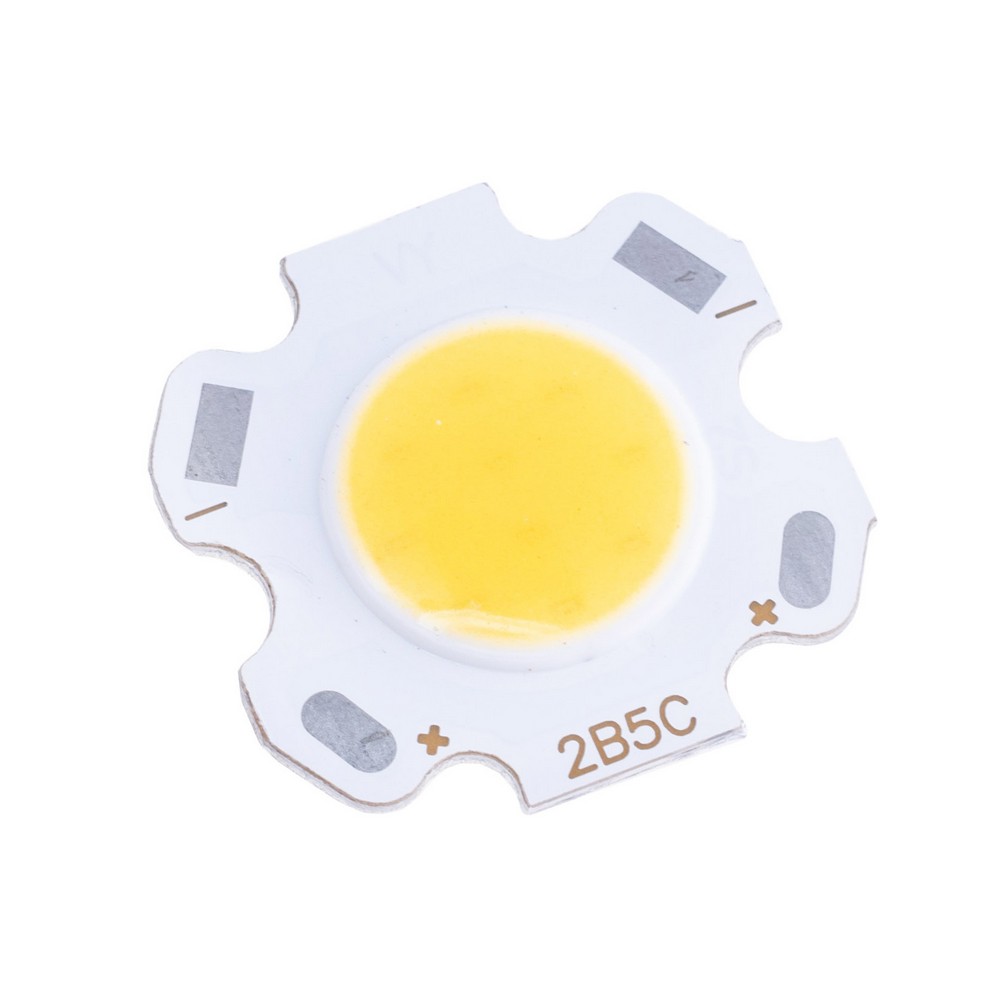 Світлодіод COB 1313 5W 4000K, 250mA(Max) @ DC 15-17V, 450-500LM, 20x20mm Світлодіод COB 1313 5W 4000K, 250mA(Max) @ DC 15-17V, 450-500LM, 20x20mm