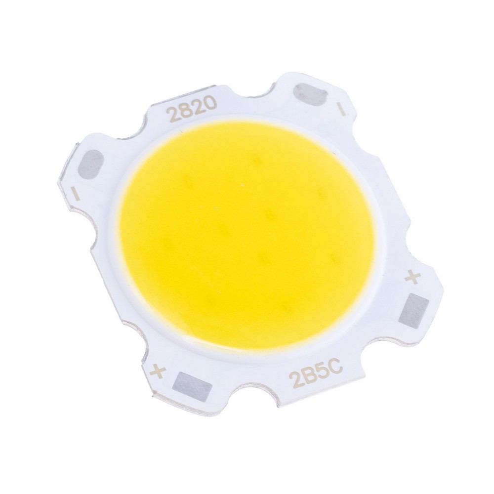 Світлодіод COB 1313 5W 4000K, 250mA(Max) @ DC 15-17V, 450-500LM, 24x22mm Світлодіод COB 1313 5W 4000K, 250mA(Max) @ DC 15-17V, 450-500LM, 24x22mm
