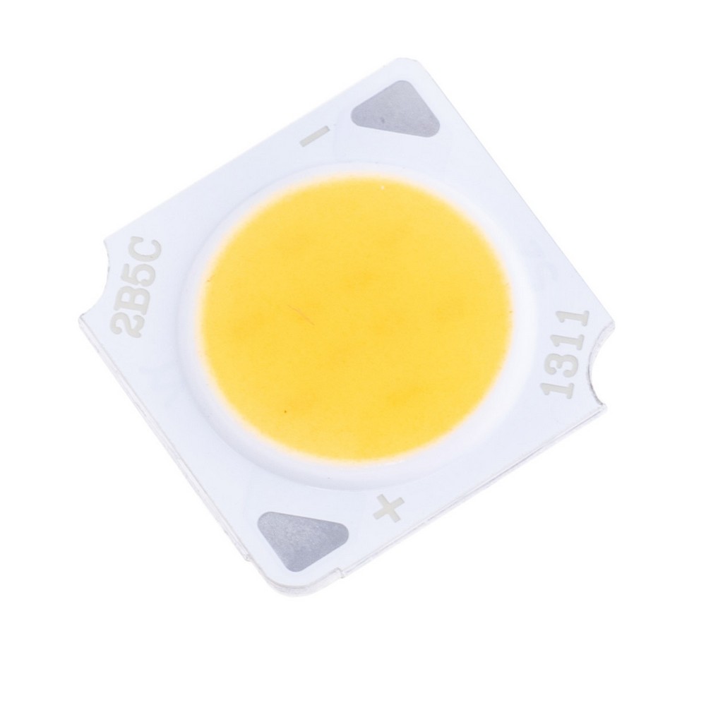 Світлодіод COB 1313 5W 3000K, 250mA(Max) @ DC 15-17V, 450-500LM, 13x13mm Світлодіод COB 1313 5W 3000K, 250mA(Max) @ DC 15-17V, 450-500LM, 13x13mm