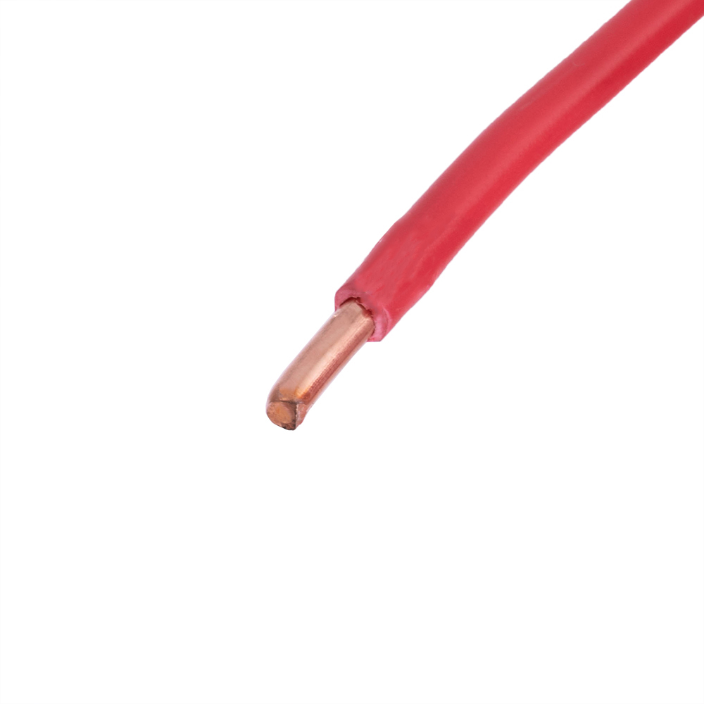 Провод монолитный 6.0mm2 (10AWG/D2.76мм, медь, PVC), красный