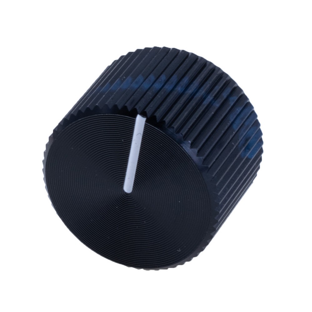 Ручка для потенціометра алюмінієва "чорна" на вісь 6.35мм , A-2014 Black