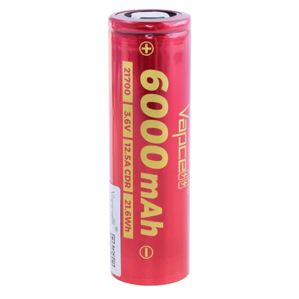 Li-Ion 6000mAh, 3,6V, 21700 Vapcell літій-іонний аккумулятор, F60 21700 6000mah 12.5A