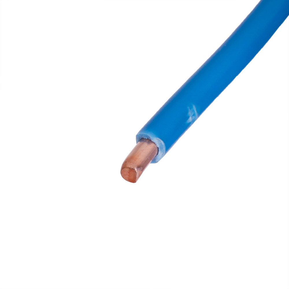 Провод монолитный 6.0mm2 (10AWG/D2.76мм, медь, PVC), синий