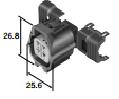 6189-0656 (Sumitomo), Female Connector, (Gegenstück zu M(6188-0442))