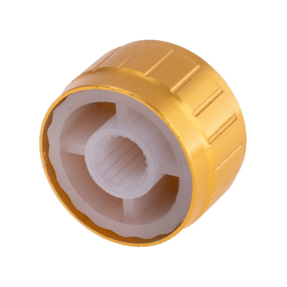 Ручка для потенціометра алюмінієва "золота" на вісь 6мм , C21X13  Gold