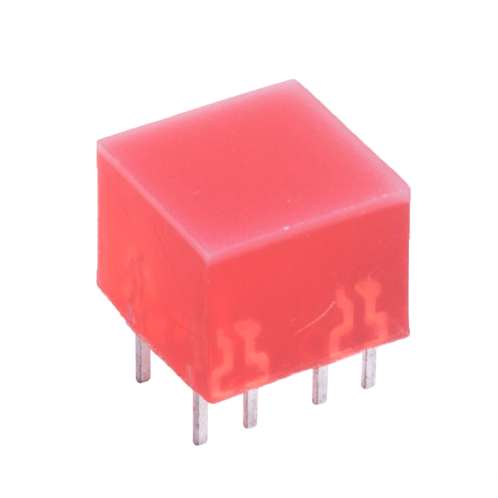 LED quadratisch rot 625nm (L-875/4IDT-Kingbright)