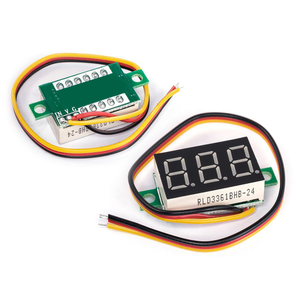 Voltmeter digital (0-100V Uпundт. 5-12V)