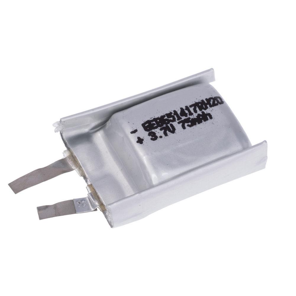 LiPo 75 mAh, 3,7V, 6,5x14x20мм (GEB) аккумулятор литий-полимерный) LiPo 75 mAh, 3,7V, 6,5x14x20мм (GEB) аккумулятор литий-полимерный)